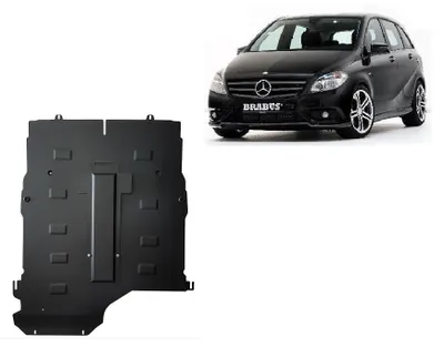 Image de Protection anti-encastrement pour le moteur et la boîte de vitesses  en acier  Mercedes Classe B W245