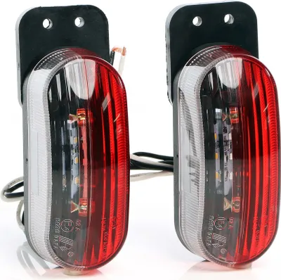 Produktbild von Wiltec 2x 6 LED Positionsleuchte, Umrissleuchte für Anhänger 2er Set, Begrenzungsleuchte für Wohnwagen, Anhängerbeleuchtung mit E-Prüfzeichen