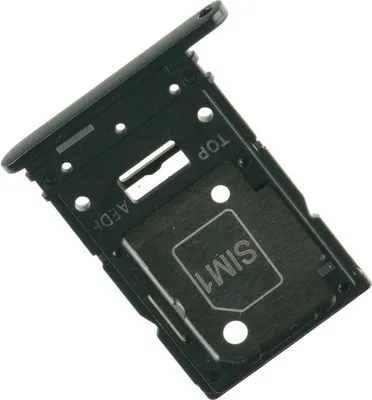 Produktbild von Simkarten Halter für Samsung Galaxy A54 - Tray Fach Schublade Schlitten Schwarz