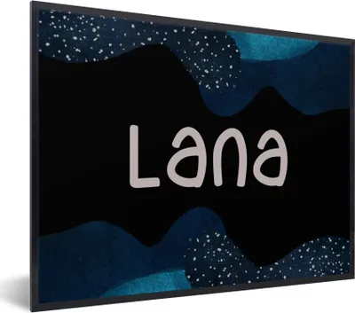 Produktbild von MuchoWow® Gerahmtes Poster Lana - Pastell - Mädchen 80x60 cm - Poster mit Schwarzem Bilderrahmen Wandposter Rahmen Foto Bilder - Schwarzem - Mit Gestell
