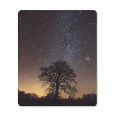 Obrázek produktu pro Podložka pod myš - Hvězdná obloha - Strom - Hvězdy - 19x23cm - Podložka pod myš