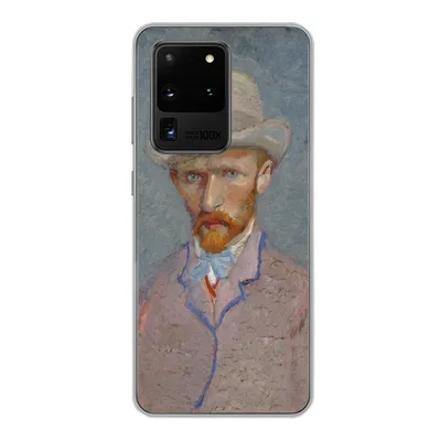 Produktbild von MuchoWow® Handyhülle Schutzhülle Hülle für Samsung Galaxy S20 Ultra Selbstporträt - Vincent van Gogh Silikon Softcase Handy Hülle - Karteninhaber
