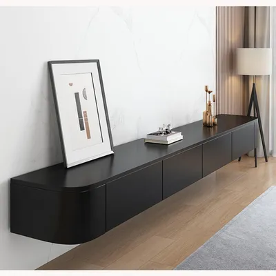 Immagine prodotto di Mobile TV sospeso con anta, dimensioni 180x20x24 cm, colore nero