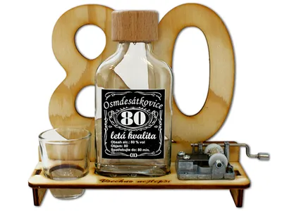 Obrázek produktu pro Značka na výročí 80 let s flašinetem