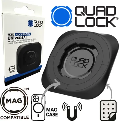Produktbild von QUAD LOCK MAG Universal Adapter Handy Case klebe Pad Rückseite Smartphone
