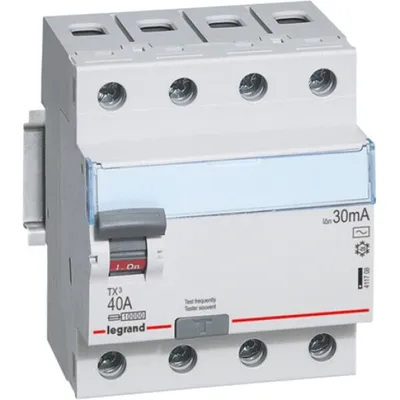 Image de Legrand FI-SCHALTER 40A 4P 30MA AC (411708 TX3)