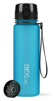 Produktbild von 720°DGREE Trinkflasche uberBottle softTouch mit Sieb sky blue 0,5l