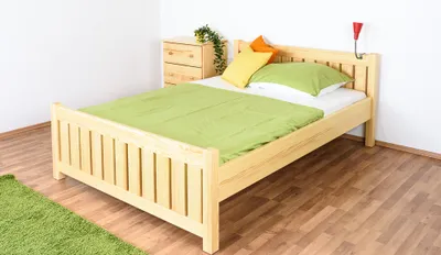 Produktbild von Kinderbett / Jugendbett Kiefer massiv Vollholz natur 65, inkl. Lattenrost - 140 x 200 cm (B x L)
