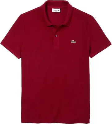 Produktbild von Lacoste Polo Shirt Slim Fit Herren Bordeaux Rot, Größe:L