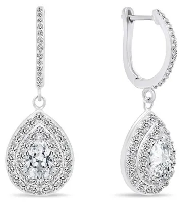 Immagine prodotto di Orecchini in argento con zirconi EA488W