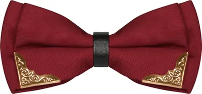 Produktbild von Fliege Herren Metall Ecken Hochzeit Konfirmation Anzug Smoking Schlips Schleife Baumwolle bordeaux