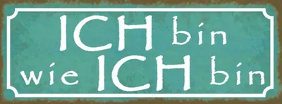 Produktbild von vianmo Holzschild 10x27 cm ich bin wie Dekoration