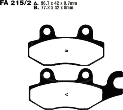Produktbild von Bremsbeläge Hinterrad für Triumph Trident 750 Baujahr 1992-1998 Bremsklotz von EBC - Neu