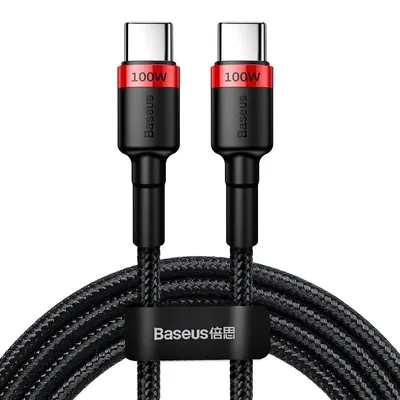 Produktbild von Baseus CATKLF-AL91, 2 m, USB C, USB C, Schwarz