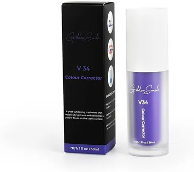 Produktbild von The Golden Smile Whitening Toothpaste,V34 color Corrector Serum Lila Zahnpasta Weisse Zähne Purple Toothpaste Zahnaufhellung Zahnpasta Entfernung