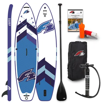 Produktbild von F2 SUP Stand Up Paddle Board Surf HFT 320cm 10,5 Weiss/Blau