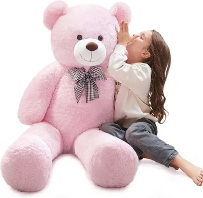 Obrázok produktu pre Plyšový medvedík XXL, 120 cm, ružový, plyšová hračka pre deti