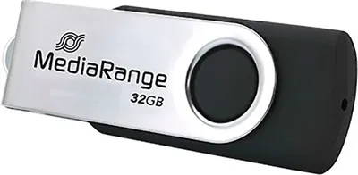 Image de MediaRange MR1952 MediaRange USB-Stick schwarz, silber 32 GB