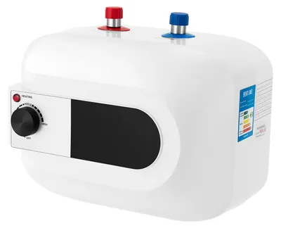 Obrázok produktu pre Elektrický mini ohrievač 6 litrov, 1500 W – ohrievač na teplú vodu na umiestnenie pod umývadlo – 220 V, európska zástrčka – horný prípoj vody – nastaviteľná teplota 30–65 °C – IPX4