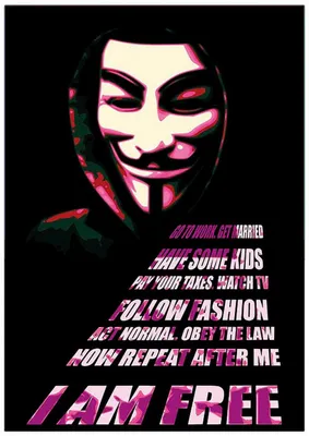 Productafbeelding van Anoniem - Ik ben vrij - Poster - 59x84 cm
