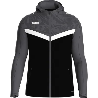 Produktbild von JAKO Kapuzenjacke Iconic 140 schwarz/anthrazit