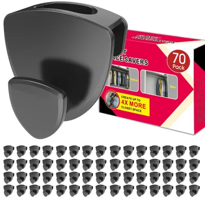 Produktbild von Solidchoice – Set mit 70 platzsparenden Kleiderbügeln für eine stabile Aufbewahrung