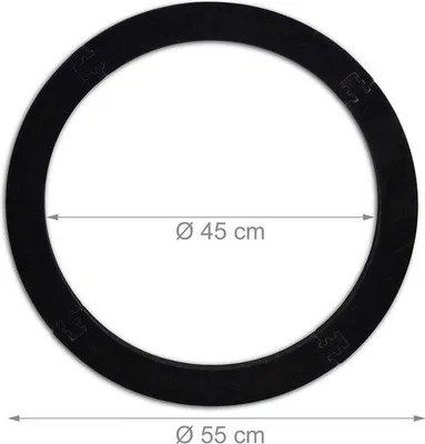 Produktbild von Famanu Dartbord Surround Ring R5 - Schutzring für Darts - Durchmesser 45 cm - Schwarz