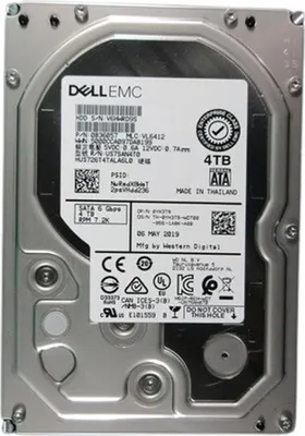 Immagine prodotto di DELL 400-BRCS Disco rigido interno 4 TB 7200 RPM 3,5" Serial ATA III
