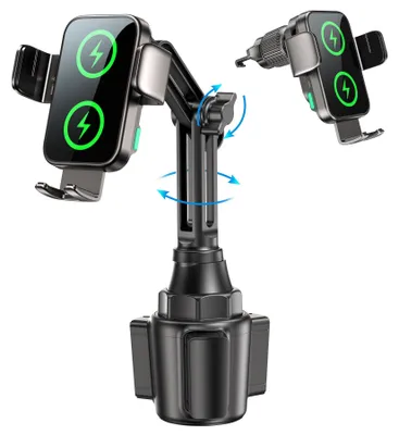Image de Support de téléphone pour voiture GuMosh, 15W, avec fonction de charge, [fixation automatique à 360°]