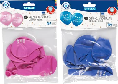 Produktbild von Stylex 14757, Spielzeugballon, Gemischte Farben, Herzlichen Glückwunsch, Rund, Deutsch, 6 Stück(e)