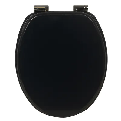 Produktbild von Style home Toilettendeckel WC-Sitz mit Absenkautomatik Holzkern Klobrille und Klodeckel mit Softclose-Mechanismus, O Form Toilet Seat, Dark Blue