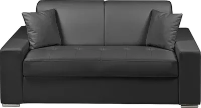 Produktbild von 2-Sitzer-Sofa mit Express-Klappmechanismus in  EMIR - Farbe: schwarz - Liegefläche: 120 cm - 22 cm Formgedächtnismatratze