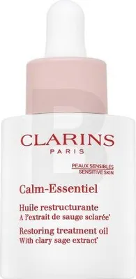 Produktbild von Clarins Calm-Essentiel, 30 ml, Frauen, Jeder Hauttyp, Feuchtigkeitsspendend, Nährend, Schutz, Beruhigend, Tropfflasche, CAMELLIA OLEIFERA SEED OIL. COCO-CAPRYLATE/CAPRATE. CAPRYLIC/CAPRIC TRIGLYCERIDE. SQUALANE. PRUNUS...
