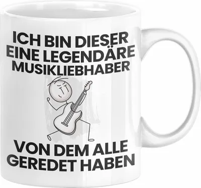 Produktbild von Musikliebhaber Geschenk Tasse Lustige Geschenkidee Geburtstag für Musikliebhaber Ich Bin Dieser Legendäre Musikliebhaber Von Dem Alle Geredet Haben Kaffee-Becher (Weiß)