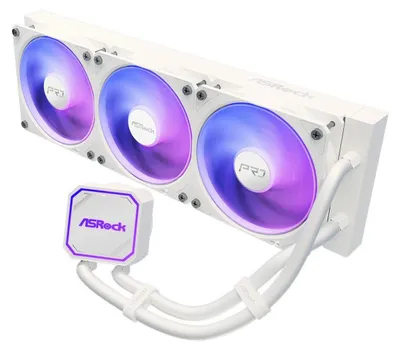Zdjęcie produktu dla Asrock Pro White 360 ARGB, Chłodnica cieczy all-in-one, 12 cm, Biały