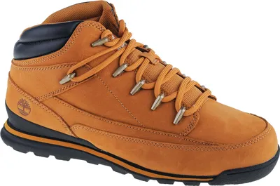 A single Timberland Euro Rock Mid Hiker boot is shown against a white background.