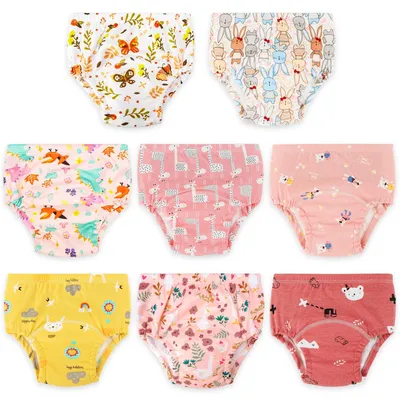 Zdjęcie produktu dla Pieluchotruseczki treningowe bawełniane, 8 sztuk, idealne do nauki korzystania z nocnika