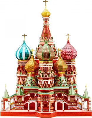 Productafbeelding van 3D-puzzel, Kerk van Sint-Wenceslaus (Chrám Vasila Blaženého), Piececool, metaal, 711 stukjes