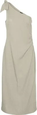 Image de Vero Moda Jesmilo robe midi sans manches Beige M Femme Beige M