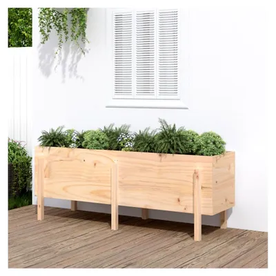 Produktbild von Hochbeet 160x50x57 cm aus massivem Kiefernholz