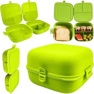 Zdjęcie produktu dla Vilde pojemnik śniadaniowy lunch box pojemnik śniadaniowy split 2x 700 ml