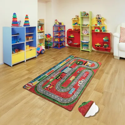 Produktbild von Bosdela Kinder- und Babyteppich 100x160 cmStation Red