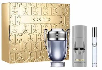 Imagen del producto de Paco Rabanne Invictus Eau De Toilette Spray 100ml Set 3 Artikel