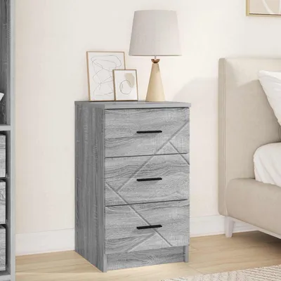 Produktbild von vidaXL Nachttisch Grau Sonoma 38 x 38 x 66 cm Holzwerkstoff