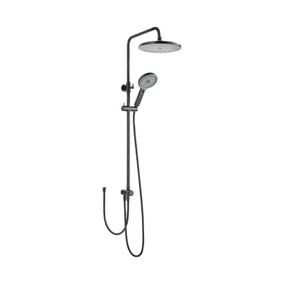 Produktbild von SCHÖNER WOHNEN-Kollektion Duschsystem BIELLA, Mattschwarz, Duschstange mit Regendusche