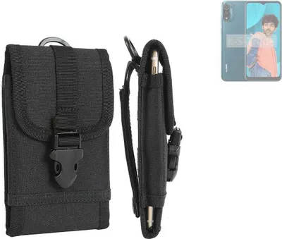 Produktbild von K-S-Trade Holster Handy Hülle kompatibel mit Lava X3 Holster Handytasche Gürtel Tasche Schutz Hülle Robust Outdoor schwarz