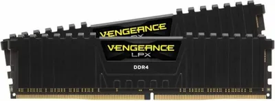 Immagine prodotto di DDR4  16GB PC 2400 CL14 CORSAIR KIT (2x8GB)  VENGEANCE Black retail