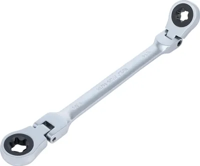 Imagen del producto de Llave de anillo con doble trinquete BGS technic, peso: 256 g