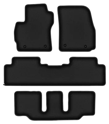 Productafbeelding van Velours automatten voor Mazda Premacy II 2005-2010 – 4-delig, zwart, op maat – Wielganizator DURBAN