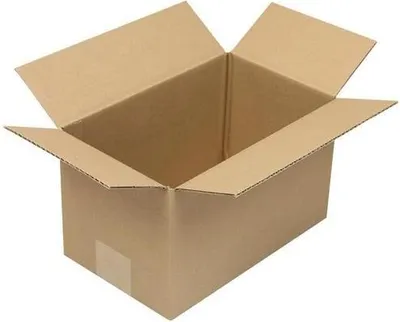 Produktbild von Faltkarton 1-wellig Höhenrillung Maße250x150x150mm Qualität1.20 B braun TRANSPAK